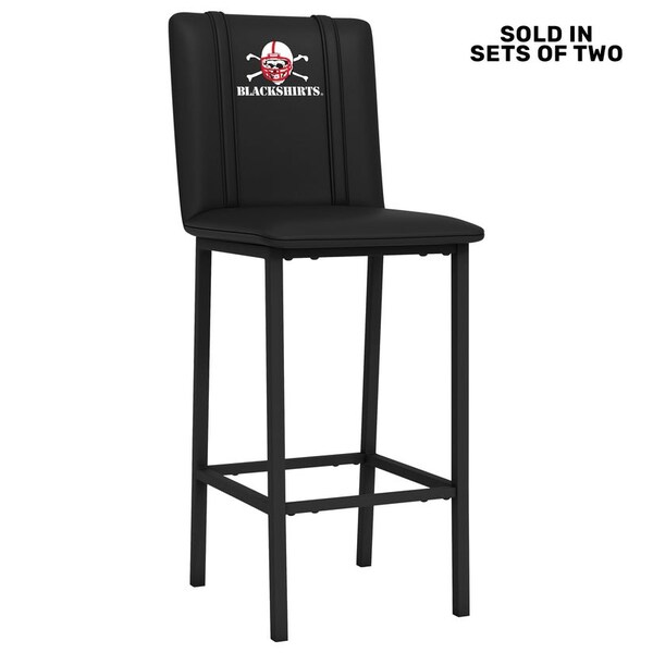 Dreamseat Bar Stool 500 with Nebraska Cornhuskers Secondary, 2PK - XZ500BSDBLK-PSCOL13207A