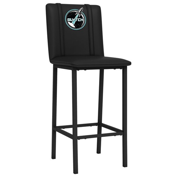 Dreamseat Bar Stool 500 with Glytch Primary Logo, 2PK - XZ500BSDBLK-PSGLYTCH01A