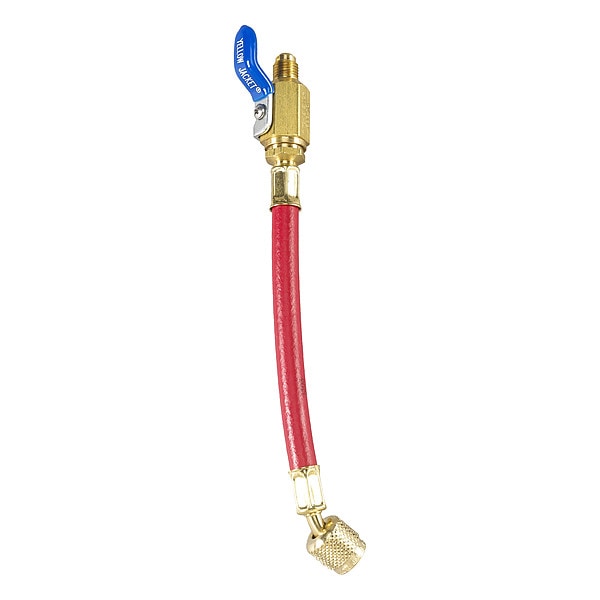 Yellow Jacket Hose, 9 in L, Red, 800 psi, 8 in Bend - 29611