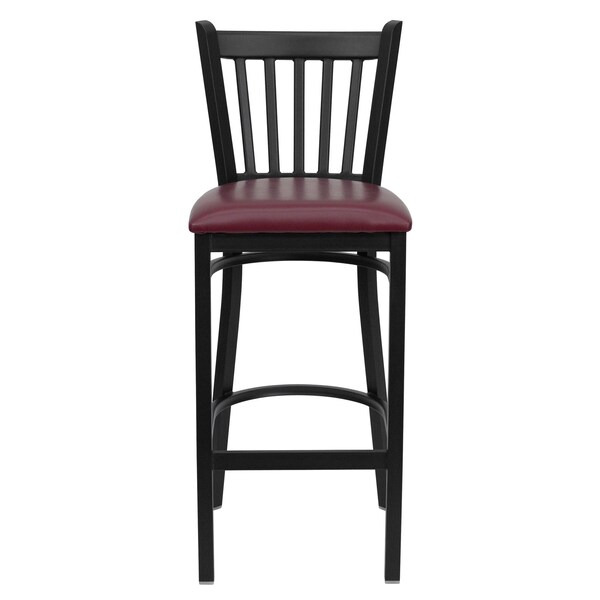 Flash Furniture Restaurant Stool, Vertical Back, Burg Sea - XU-DG-6R6B-VRT-BAR-BURV-GG