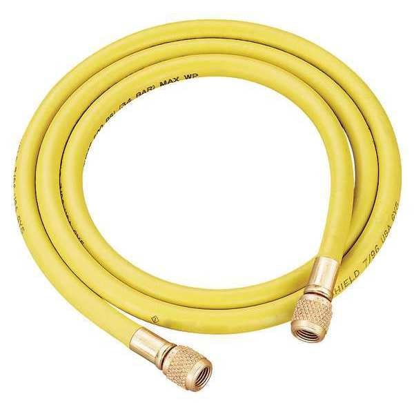 Yellow Jacket Charging/Vacuum Hose, Low Loss, 60 In, Yel - 29060