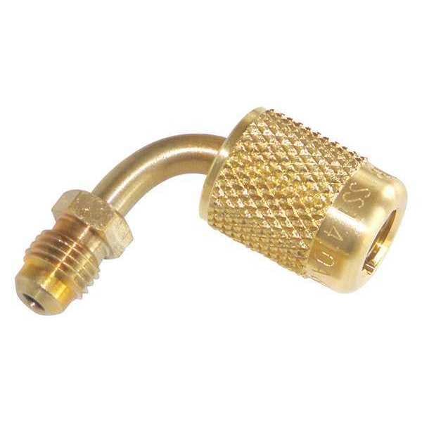Jb Industries Quick Coupler, 1/4 In Mx5/16 In F, 90 Deg - 33116N