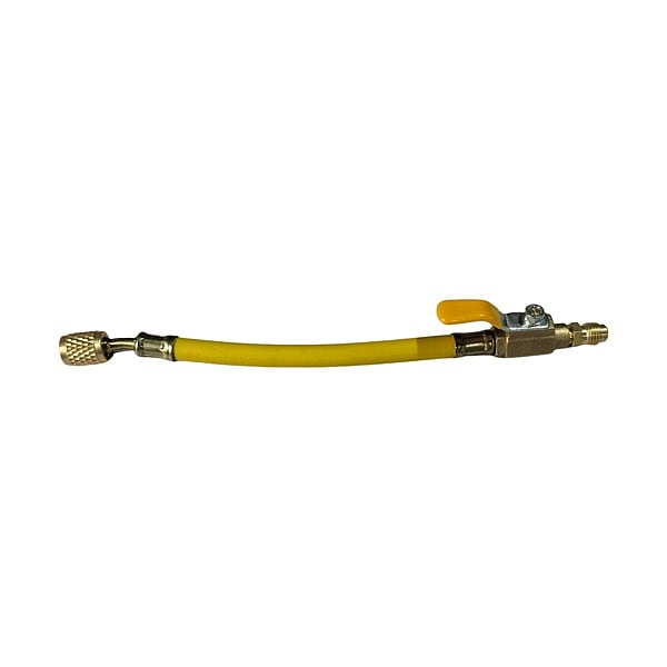 Dayton Ball Valve Adapter Hose, 6 In, Yellow - 4PDG3