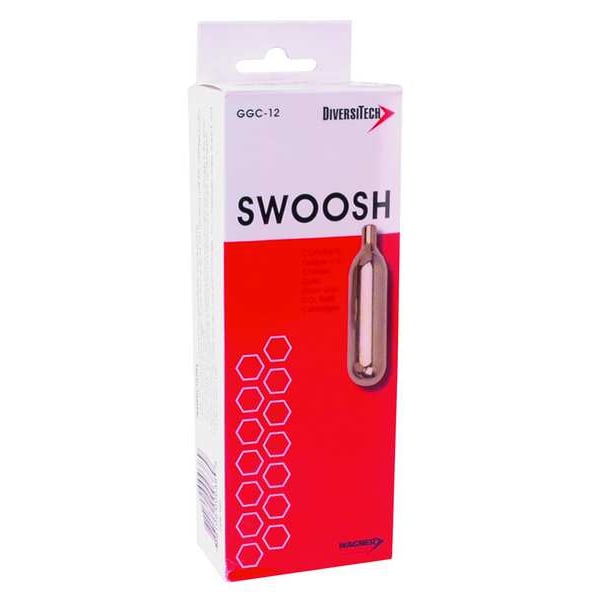 Diversitech CO2 Cartridges For Drain Gun, Max. Working Pressure 1,200 psi, Chrome, PK 12 - GGC-12