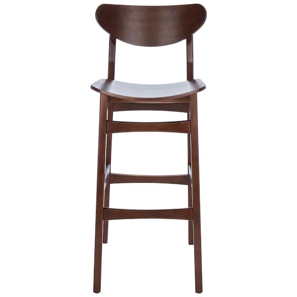 Safavieh Thaxton Bar Stool, Walnut - Set of 2 - BST1500D-SET2