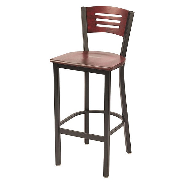Kfi Barstool, Mahogany, Ladder Back, Metal - BR3315-MH