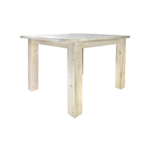 Montana Woodworks Montana Woodworks MWHCDT4PS36 Homestead Square 4 Post Dining Table; Ready Finish - MWHCDT4PS36