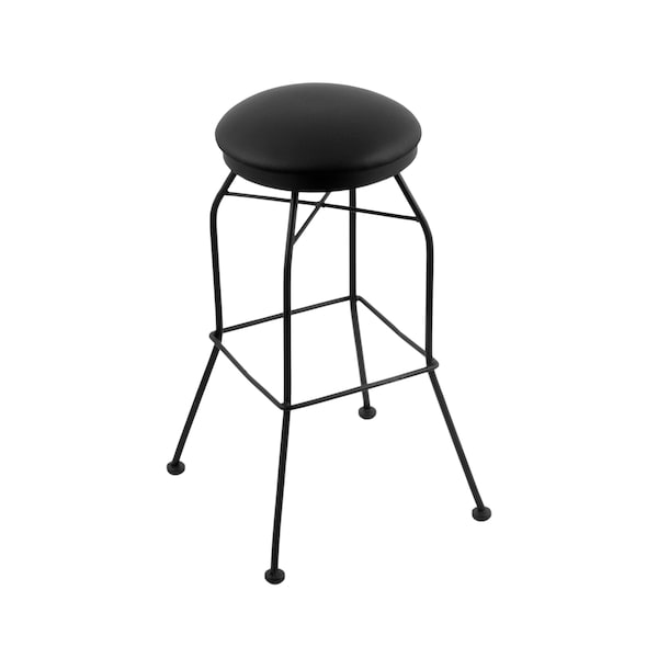 Holland Bar Stool Co 30" Swivel Bar Stool, Black Wrinkle, Black Vinyl Seat - 302030BWBLKVINYL