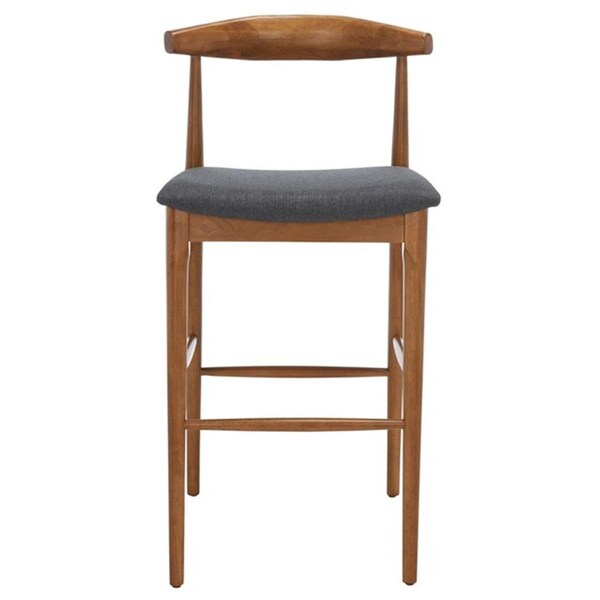 Safavieh Lionel Retro Bar Stool Walnut & Dark Grey - BST1503C