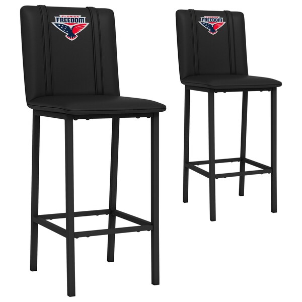 Dreamseat Bar Stool 500 with Florida Freedom Primary Logo, 2PK - XZ500BSDBLK-PSPBR0025A