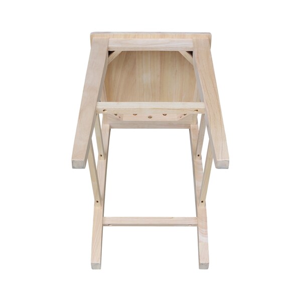 International Concepts Canyon BarHeight XX Stool, 30" Seat Height, Ready to Finish - S-473
