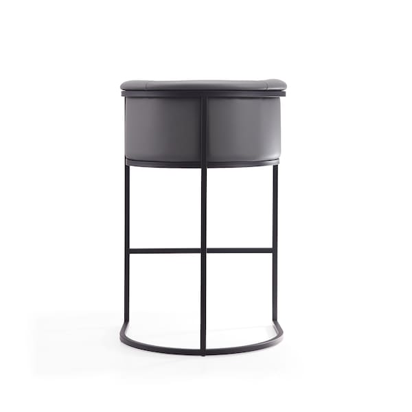 Manhattan Comfort Cosmopolitan Barstool in Grey and Black - BS015-GY