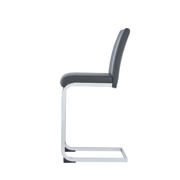 Global Furniture Usa Contemporary Fabric, PU D915 3 Grey Bar Stools - 2966