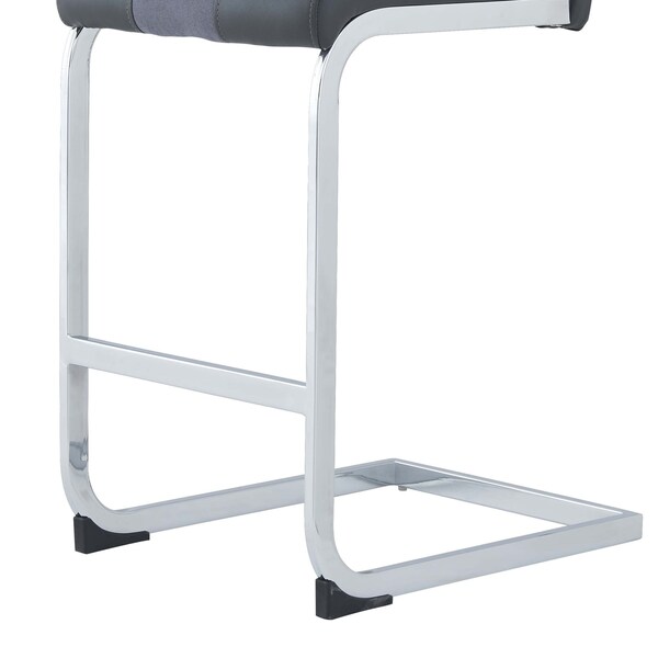 Global Furniture Usa Contemporary Fabric, PU D915 3 Grey Bar Stools - 2966