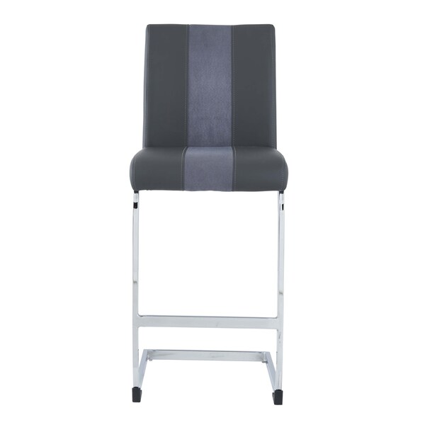 Global Furniture Usa Contemporary Fabric, PU D915 3 Grey Bar Stools - 2966
