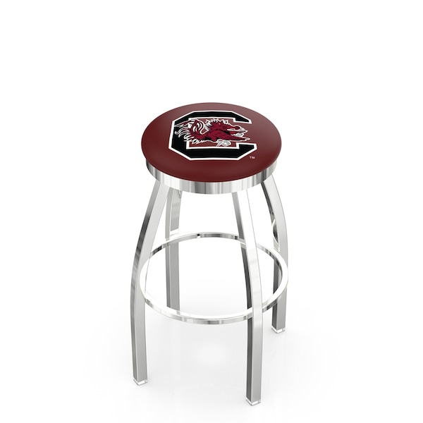 Holland Bar Stool Co 30" Chrome South Carolina Swivel Bar Stool, Accent Ring - L8C2C30SOUCAR