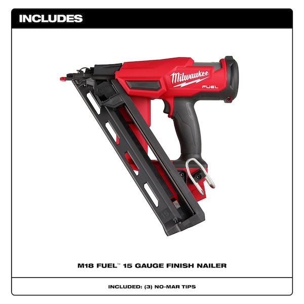 Milwaukee Tool M18 FUEL 15 Gauge Finish Nailer (Tool Only) - 2839-20