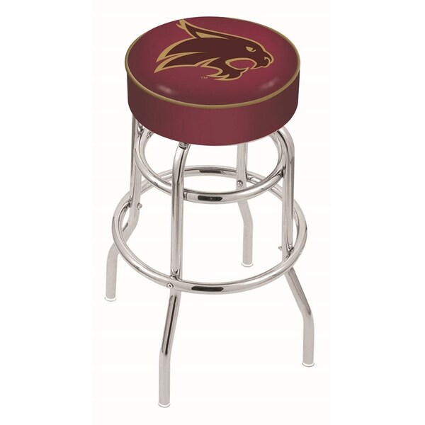 Holland Bar Stool Co 30" Texas State Cushion Seat, 2-Ring Chrome Swivel Bar Stool - L7C130TEXSST