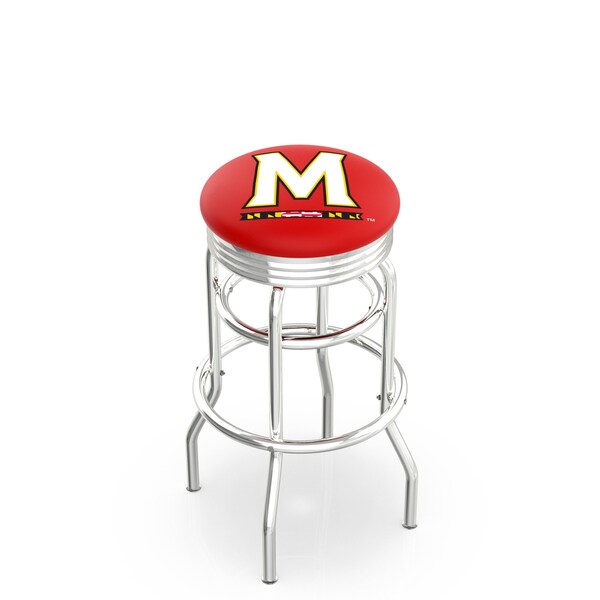 Holland Bar Stool Co 30" Chrome 2-Ring Maryland Swivel Bar Stool, Accent Ring - L7C3C30MRYLND