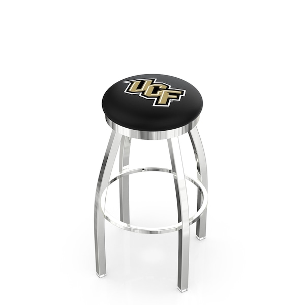 Holland Bar Stool Co 30" Chrome Central Florida Swivel Bar Stool, Accent Ring - L8C2C30CENFLA