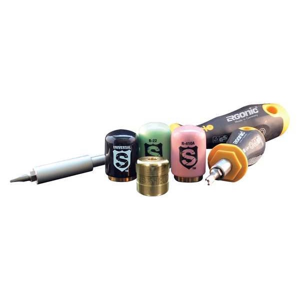 Jb Industries Refrigerant Cap Locks, 1/4 in., R-22, PK4 - SHLD-G4