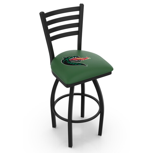 Holland Bar Stool Co 30" Blk Wrinkle UAB Swivel Bar Stool, Ladder Back - L01430ALABIR