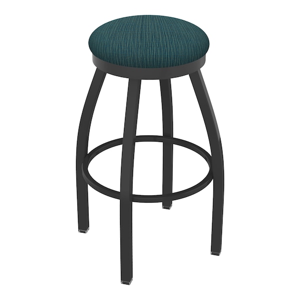 Holland Bar Stool Co 30" Swivel Bar Stool, Pewter Finish, Graph Tidal Seat - 80230PW022