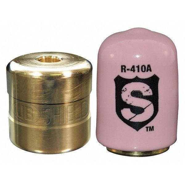 Jb Industries Refrigerant Cap Locks, 1/4 in, R-410A, PK50 - SHLD-P50