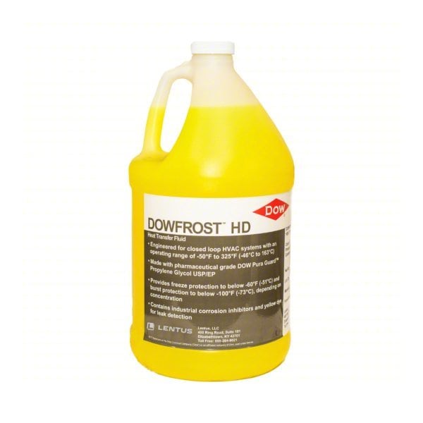 Dow Frost Freeze Protectant, Yellow, 1 gal, Bottle - 9992103