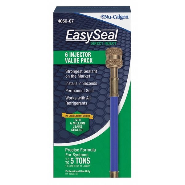 Nu-Calgon Refrigerant Leak Sealant, Up to 5tons, PK6 - 4050-07