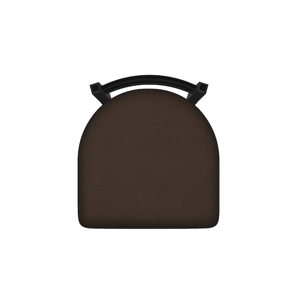Holland Bar Stool Co 30" Low Back Swivel Bar Stool, Black Wrinkle, Rein Coffee Seat - 41130BW025