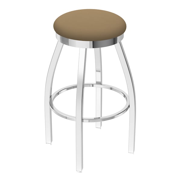 Holland Bar Stool Co 30" Swivel Bar Stool, Chrome Finish, Canter Sand Seat - 80230CH013