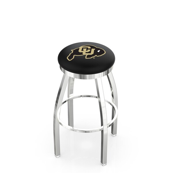 Holland Bar Stool Co 30" Chrome Colorado Swivel Bar Stool, Accent Ring - L8C2C30COLOUN