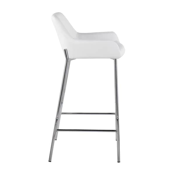 Lumisource Daniella Fixed-Height Bar Stool - Set of 2 PR - B30-DNLA2 CHRMPUW2