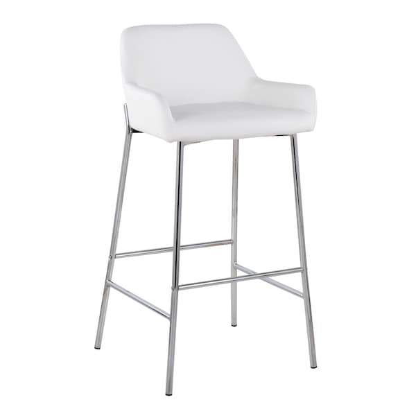 Lumisource Daniella Fixed-Height Bar Stool - Set of 2 PR - B30-DNLA2 CHRMPUW2