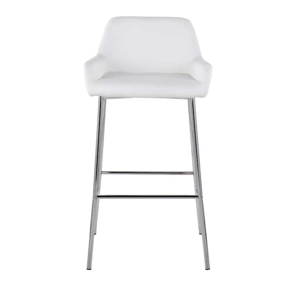 Lumisource Daniella Fixed-Height Bar Stool - Set of 2 PR - B30-DNLA2 CHRMPUW2