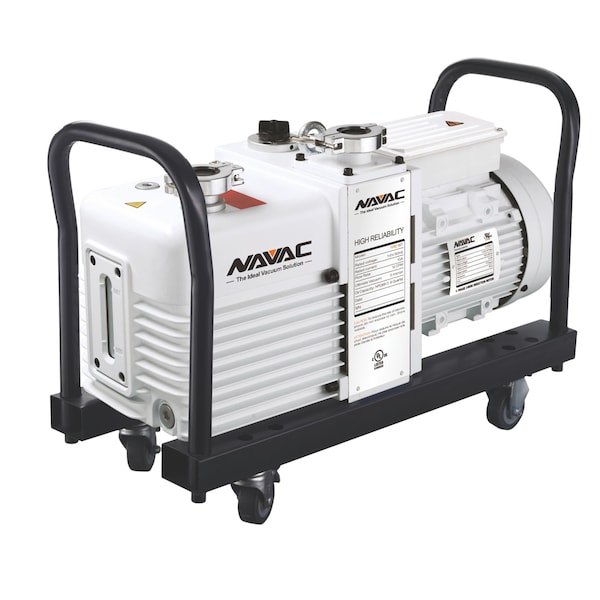 Navac Industrial Vacuum Pump, 12 CFM, 3 Microns, Cart/Filter - NRD16T