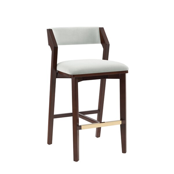 Manhattan Comfort Patricia Barstool in White Glacier - Set of 3 - 3-BS026-WH