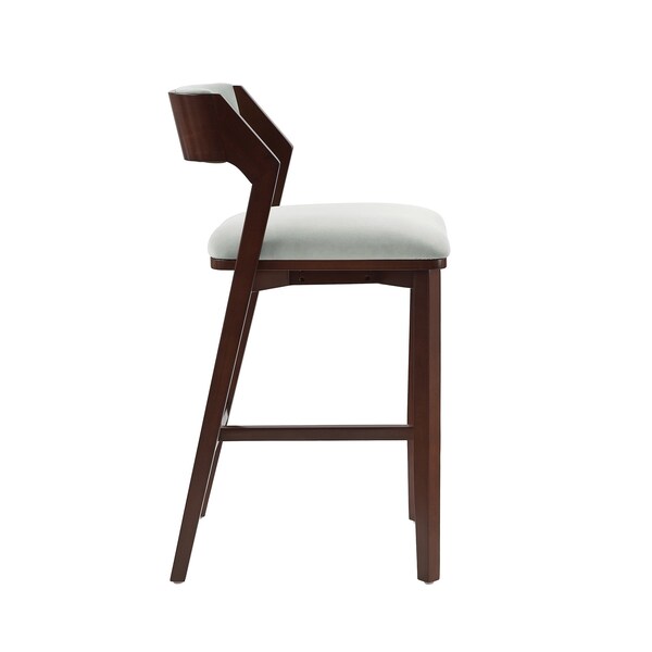 Manhattan Comfort Patricia Barstool in White Glacier - Set of 3 - 3-BS026-WH