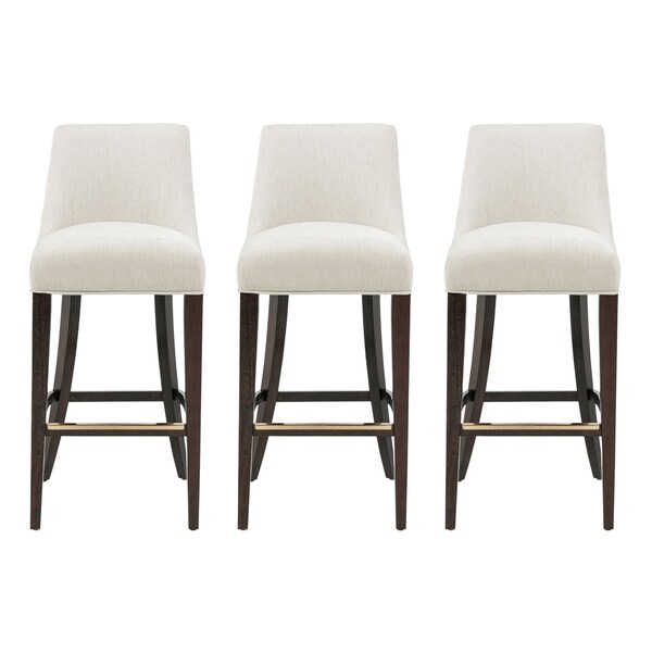 Manhattan Comfort Beever Barstool in Cream - Set of 3 - 3-BS027-CR
