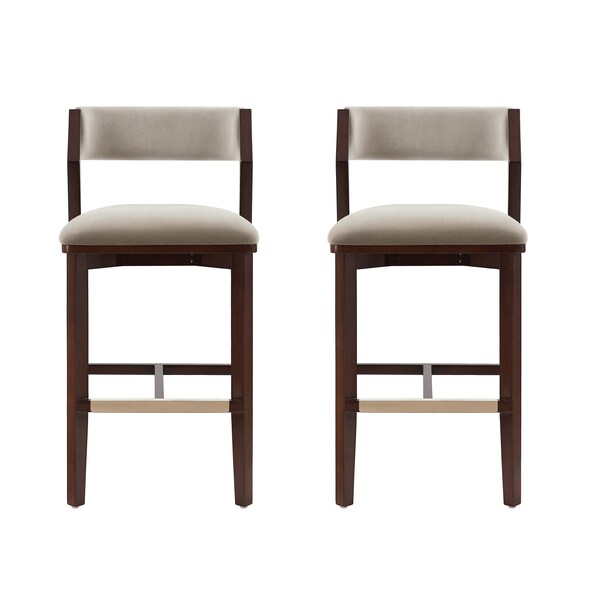 Manhattan Comfort Patricia Barstool in Linen - Set of 2 - 2-BS026-LN