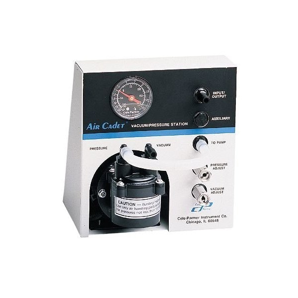 Cole Parmer VP-200 Vacuum/Pressure Pump Station, Diaphragm, 0.5 cfm; 230 VAC - 0753285