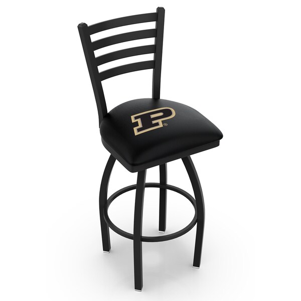 Holland Bar Stool Co Blk Wrinkle Pitt Stationary Chair, Ladder Back - L01436PURDUE