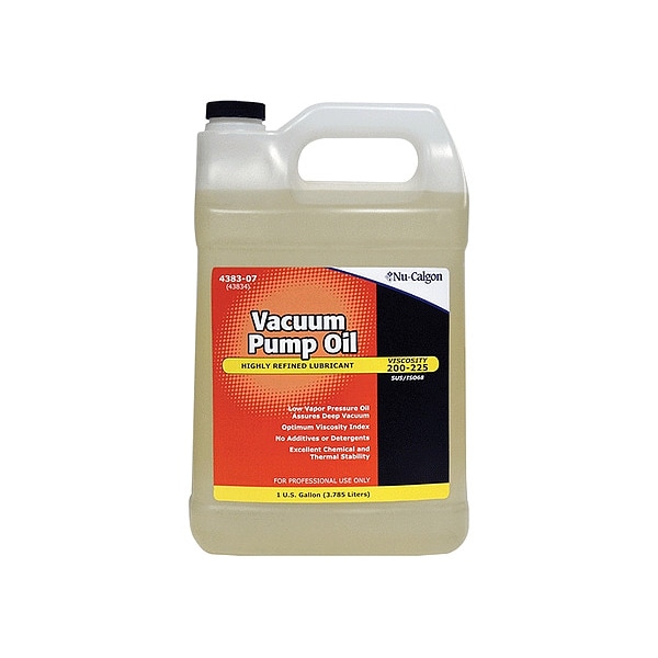 Nu-Calgon Refrigerant Evac Pump Oil, 1 gal, Bottle - 4383-07