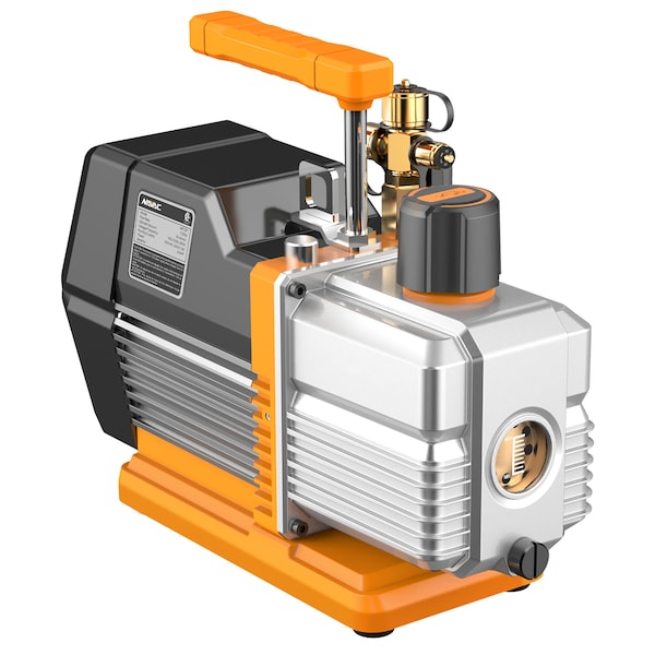 Navac Vacuum Pump, 7 CFM, 2-Stage, 15 Microns, Dual Voltage - NP7DP