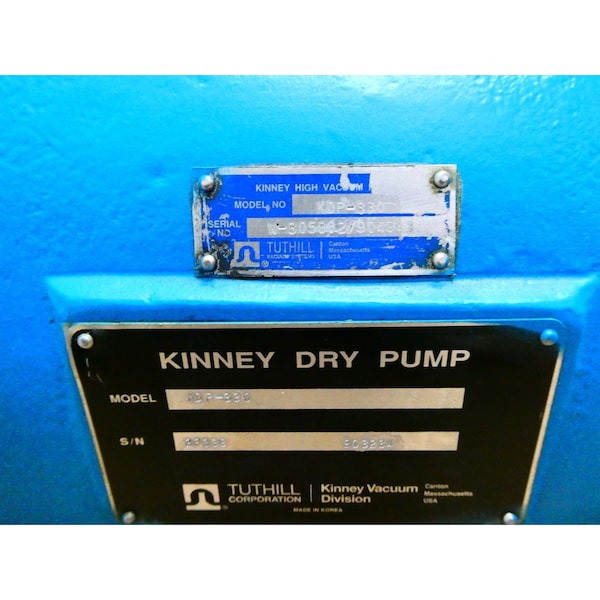 Tuthill KINNEY DRY SCREW IRON 1-1/2IN 330M3/H 15HP 2IN VACUUM PUMP - KDP-330