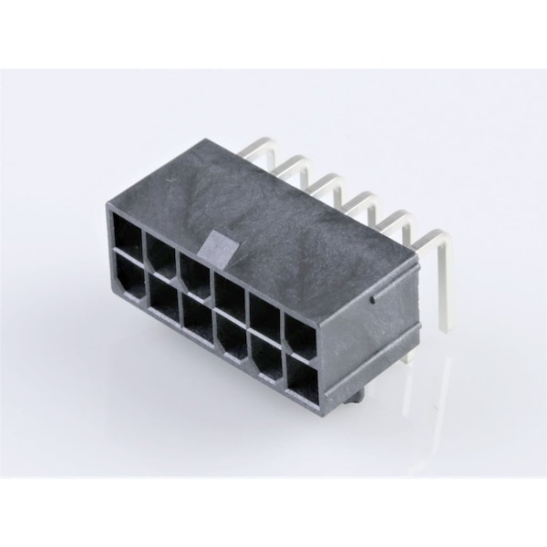 Molex Minifit Jr Ra Hdr Assy Lcp 12W/Press Pgs - 50362296