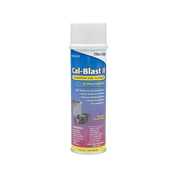 Nu-Calgon Coil Cleaner, 13.6 oz, Aerosol Can, Clear - 4132-21