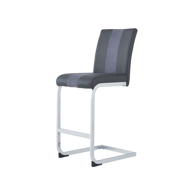 Global Furniture Usa Contemporary Fabric, PU D915 Grey Bar Stool - 956