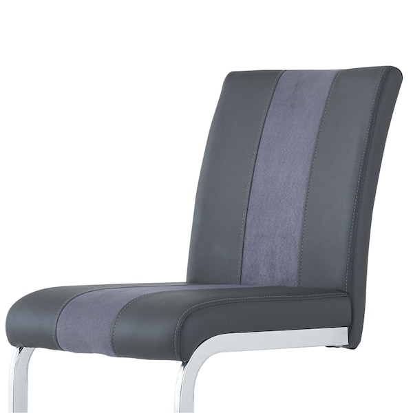 Global Furniture Usa Contemporary Fabric, PU D915 Grey Bar Stool - 956